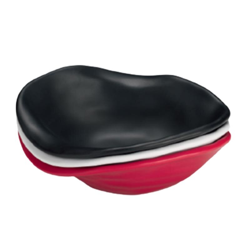 Zicco K-9850 Taş Model Teşhir Tabağı, Melamin, Kırmızı, 24x29 cm - Zicco