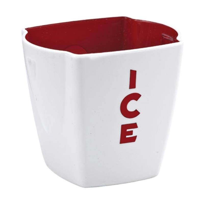 Zicco KX-Q002 Mini Buz Kovası, Kırmızı Beyaz, 8.5x10x9 cm - 1