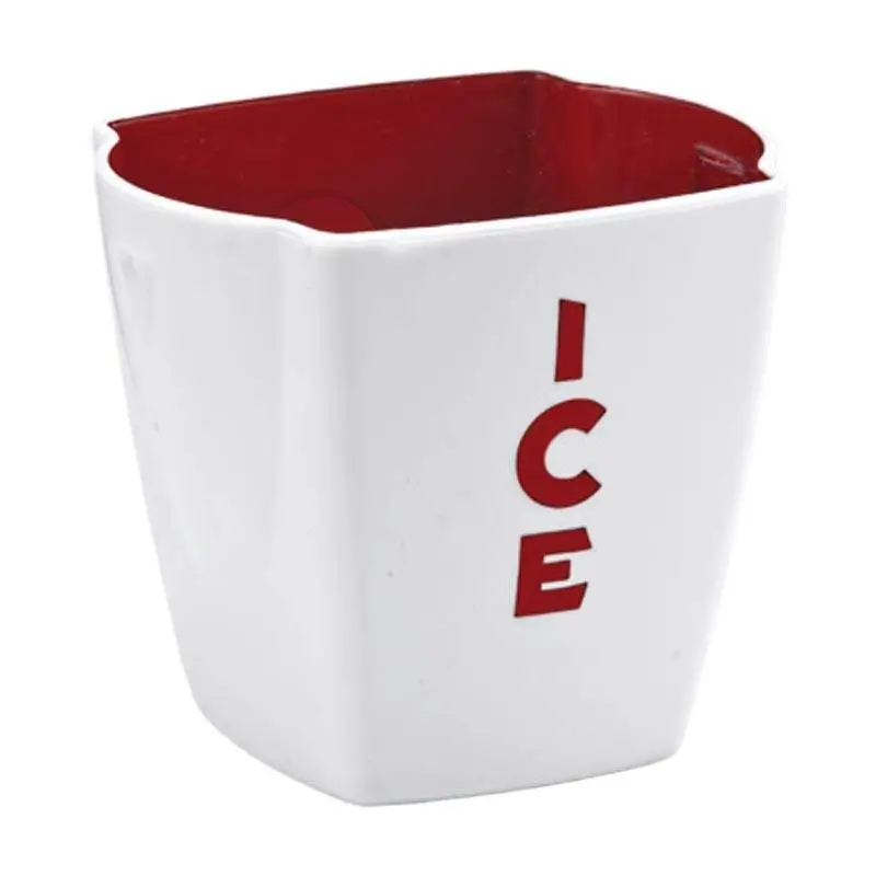 Zicco KX-Q002 Mini Buz Kovası, Kırmızı Beyaz, 8.5x10x9 cm - 1