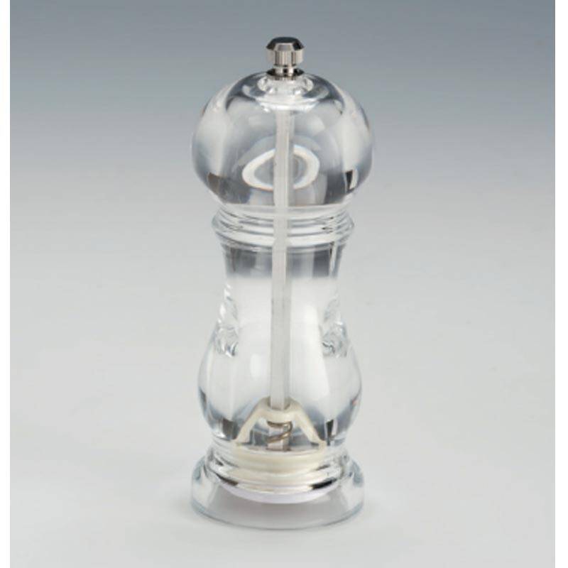 Zicco P-01750P Tuz ve Karabiber Değirmeni, Akrilik, Şeffaf, 14 cm - 1