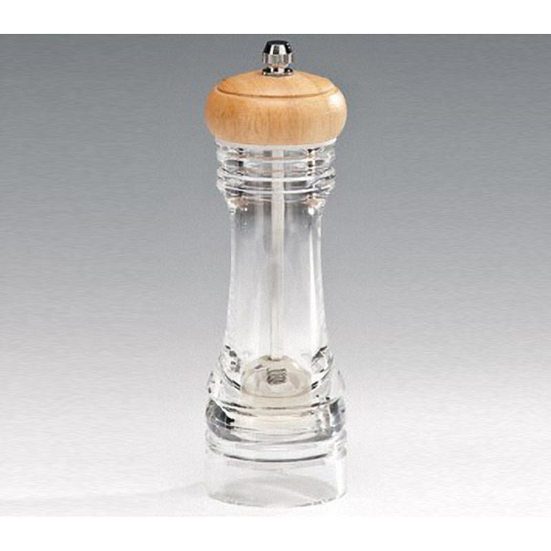 Zicco P-22806 Akrilik Tuz ve Karabiber Değirmeni, Şeffaf, 16.5 cm - Zicco
