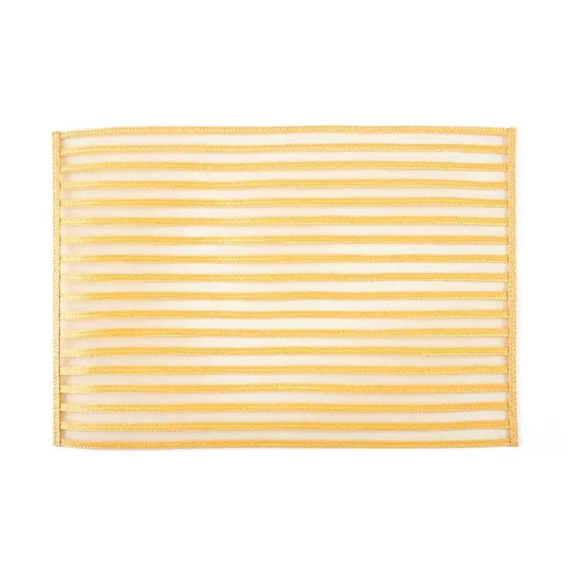 Zicco P-25 Dekoratif Amerikan Servis, Plastik Örgülü, Sarı, 30x45 cm - 1