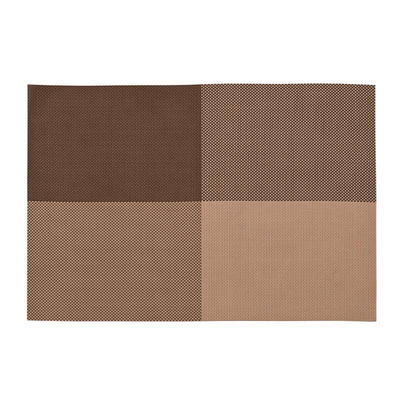 Zicco P-26 Plastik Örgülü Amerikan Servis, Dikdörtgen, Kahverengi, 30x45 cm - 1