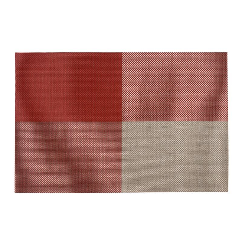 Zicco P-26 Plastik Örgülü Amerikan Servis, Dikdörtgen, Kırmızı, 30x45 cm - Zicco