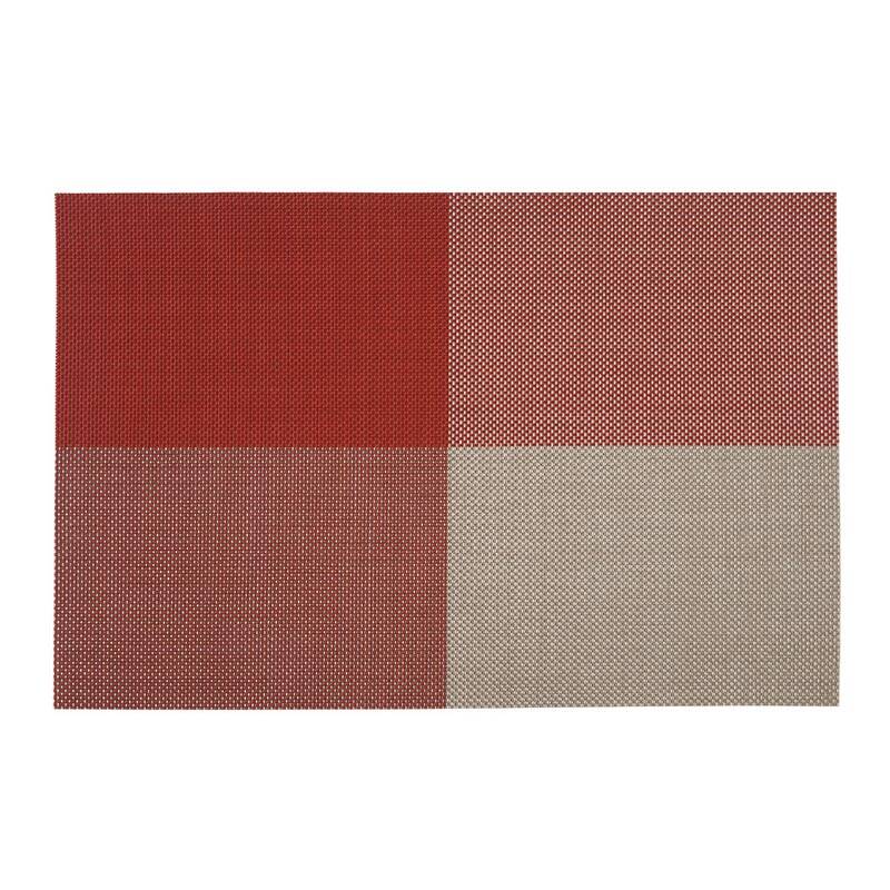 Zicco P-26 Plastik Örgülü Amerikan Servis, Dikdörtgen, Kırmızı, 30x45 cm - 1