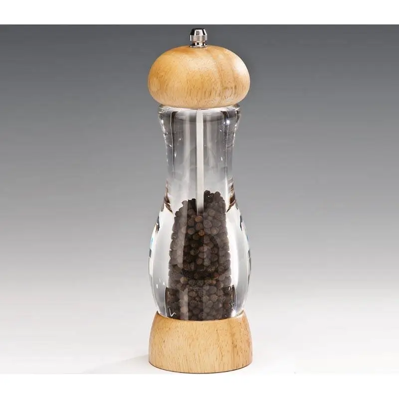 Zicco P02308 Akrilik Tuz ve Karabiber Değirmeni, Şeffaf, 21 cm - 1