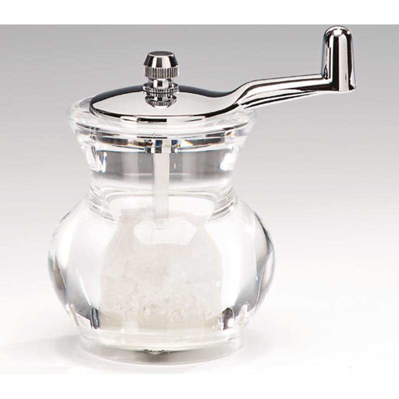 Zicco P041P Tasarım Tuz ve Karabiber Değirmeni, Akrilik, Şeffaf, 10 cm - Zicco