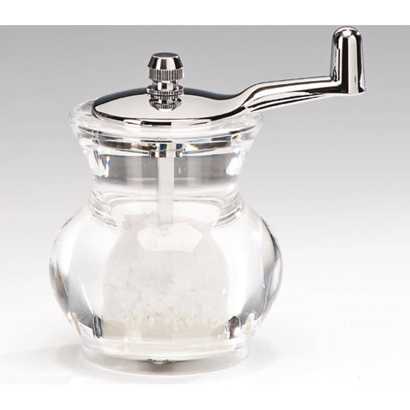 Zicco P041P Tasarım Tuz ve Karabiber Değirmeni, Akrilik, Şeffaf, 10 cm - 1