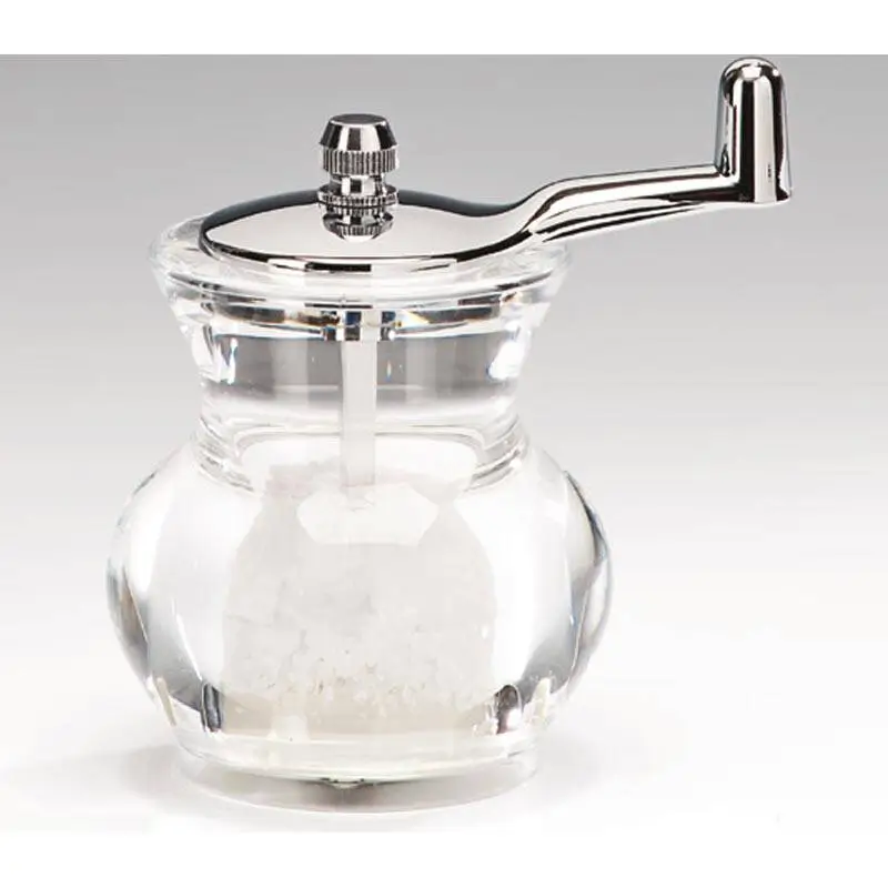 Zicco P041P Tasarım Tuz ve Karabiber Değirmeni, Akrilik, Şeffaf, 10 cm - 1