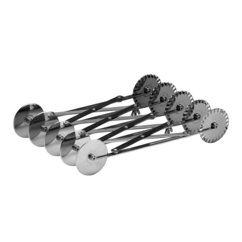 Zicco PCW-05D Çift Taraflı Hamur Ruleti, 5’li, Gümüş Renk - 1