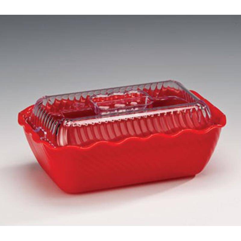 Zicco PDFVB Kapaklı Küvet, Kırmızı, 17x26 cm - 1