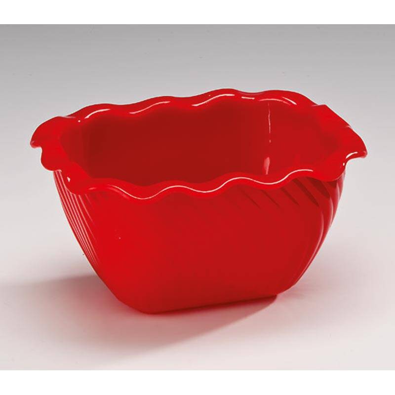 Zicco PDFVB Mini Küvet Kase, Kapaksız, Kırmızı, 13x16 cm - 1