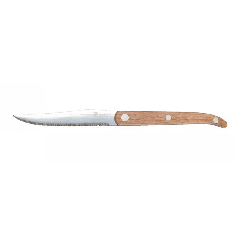Zicco RSH-03 Ahşap Saplı Steak Bıçağı, 23 cm, Açık Renk - 1