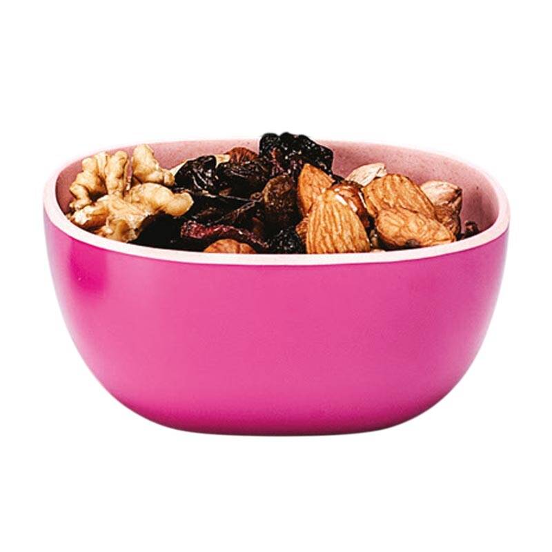 Zicco WHR-2057 Dekoratif Çerezlik, Bambu, Pembe, 9.5x9.5 cm - 1