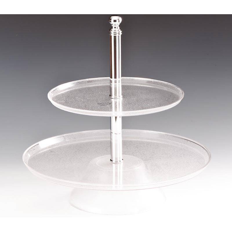 Zicco ZCB-01 Teşhir Standı, 2 Katlı, Polikarbon, Şeffaf, 37 cm - 1