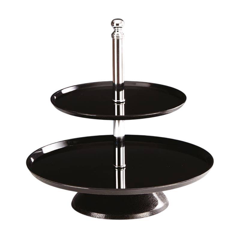 Zicco ZCB-01 Teşhir Standı, 2 Katlı, Polikarbon, Siyah, 37 cm - 1