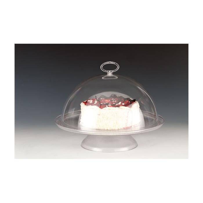 Zicco ZCBK-35 Ayaklı Fanus, Polikarbon Kapaklı, Şeffaf, 35x24 cm - 1