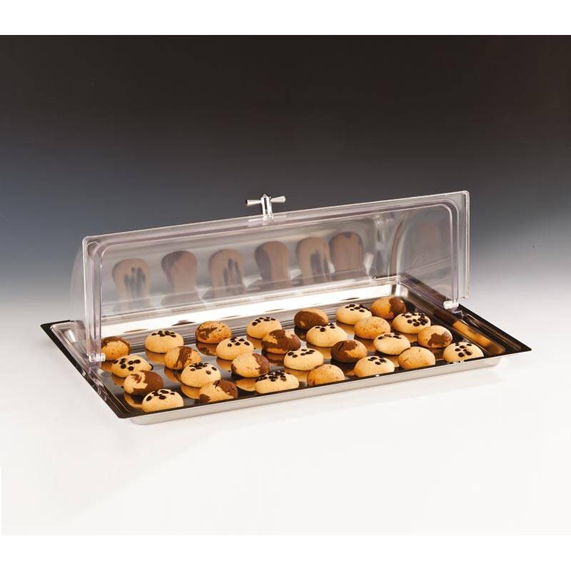 Zicco ZCP-018 Muhafaza Kabı, Rolltop Kapaklı, Çelik Tepsili, GN 1/1, 56x36x18 cm - 1