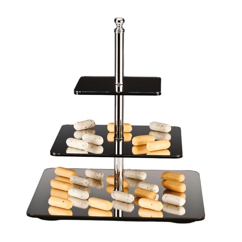 Zicco ZCP-035 Aynalı Teşhir Standı, 3 Katlı, 45 cm - Zicco