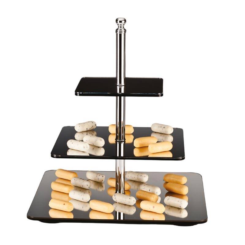 Zicco ZCP-035 Aynalı Teşhir Standı, 3 Katlı, 45 cm - 1