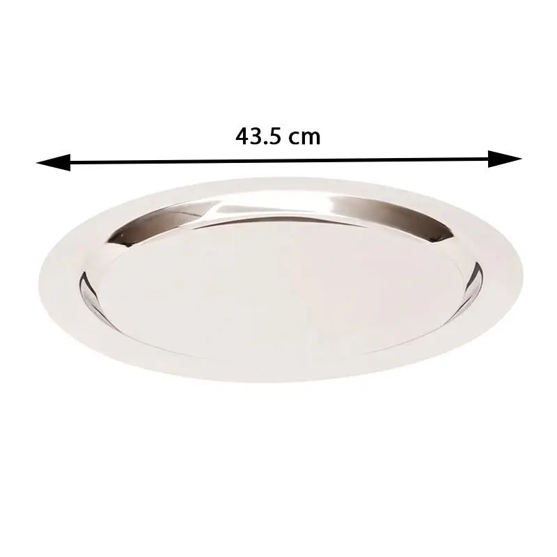 Zicco ZCP-072 Çelik Teşhir Tepsisi, Gümüş Renk, 43.5cm - 2