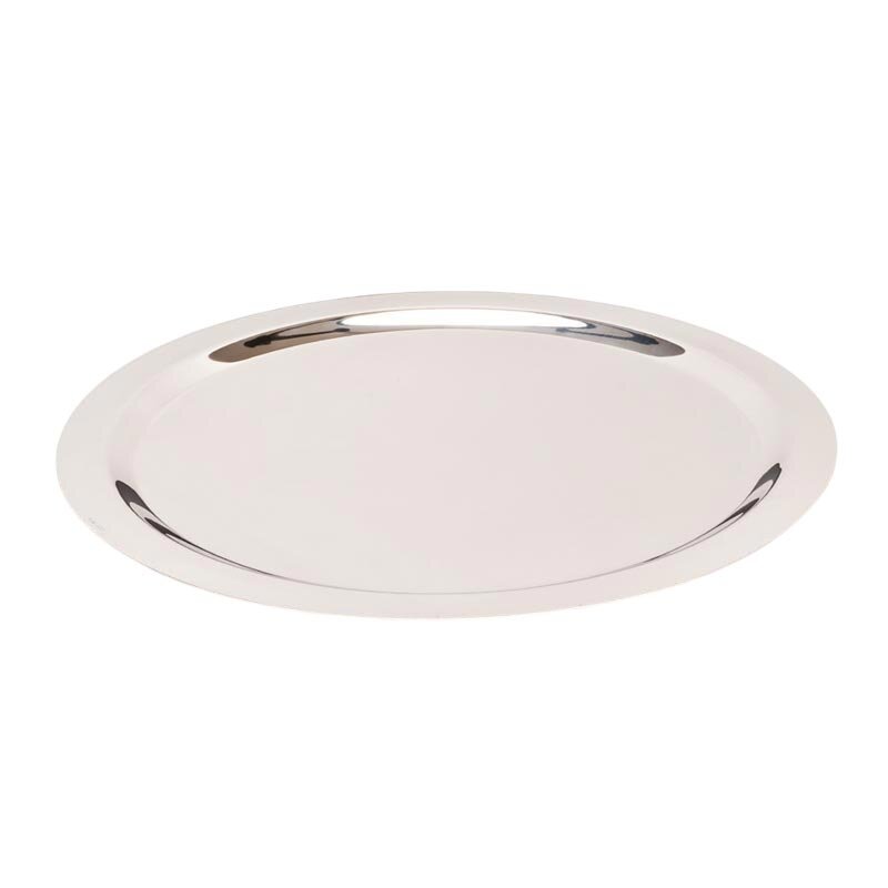 Zicco ZCP-074 Teşhir Tepsisi, Yuvarlak, Çelik, Gümüş Renk, 50 cm - Zicco