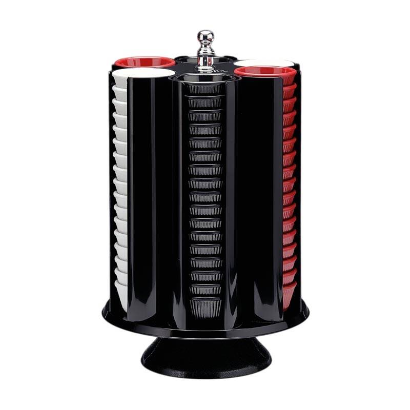 Zicco ZCP-098 Döner Fincan ve Sosluk Reçellik Standı, Polikarbon, Siyah, 30x48 cm - 1