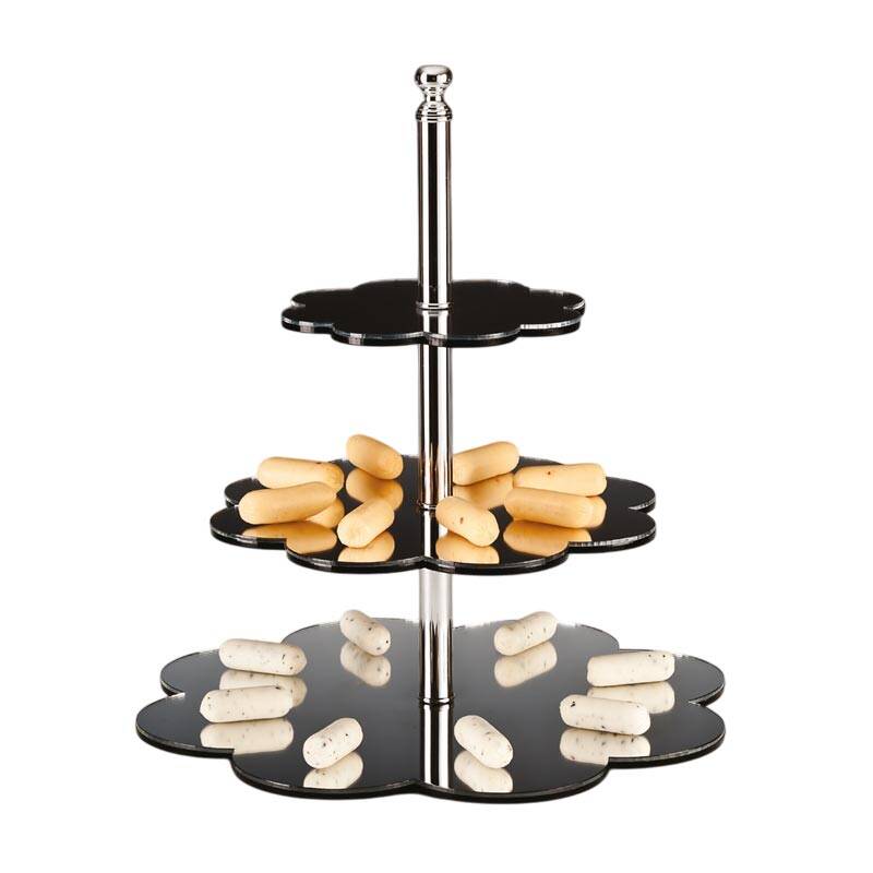 Zicco ZCP-118 Aynalı Teşhir Standı, Papatya Model, 3'lü, 20x30x40 cm - 1