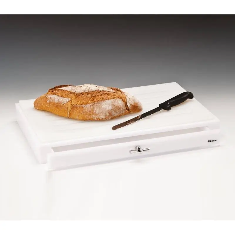 Zicco ZCP-119 Profesyonel Ekmek Kesme Tahtası, Akrilik, Beyaz, 32x52x7 cm - 1