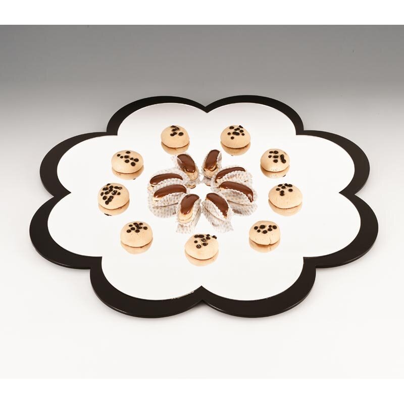 Zicco ZCP-120 Aynalı Teşhir Standı, Papatya Formlu, Siyah Çerçeveli, 60 cm - Zicco