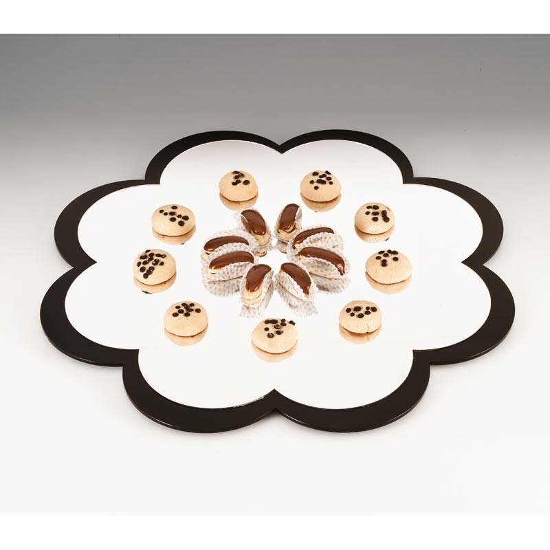 Zicco ZCP-120 Aynalı Teşhir Standı, Papatya Formlu, Siyah Çerçeveli, 60 cm - 1