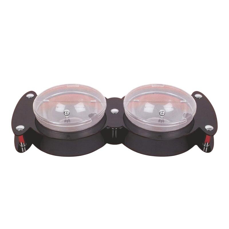 Zicco ZCP-154 Kaseli Teşhir Standı, Açılır Şeffaf Kapaklı, 2 Bölmeli, 30x70 cm - Zicco