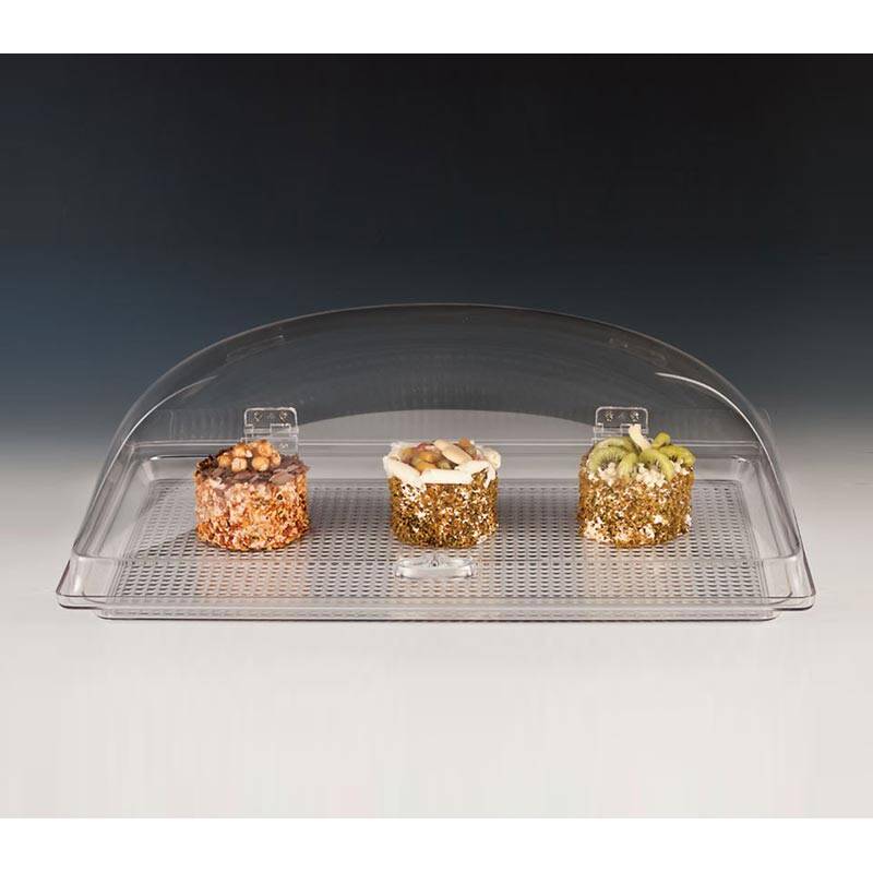 Zicco ZCP-166 Tepsili Muhafaza Kabı, Polikarbon, Şeffaf, GN 1/1, 35x55 cm - 1