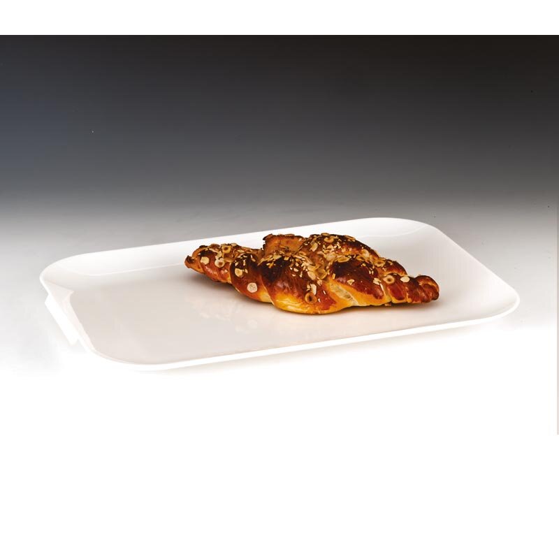 Zicco ZCP-170 Teşhir Tepsisi, Köşeli Model, Polikarbon, Beyaz, 33x46 cm - Zicco