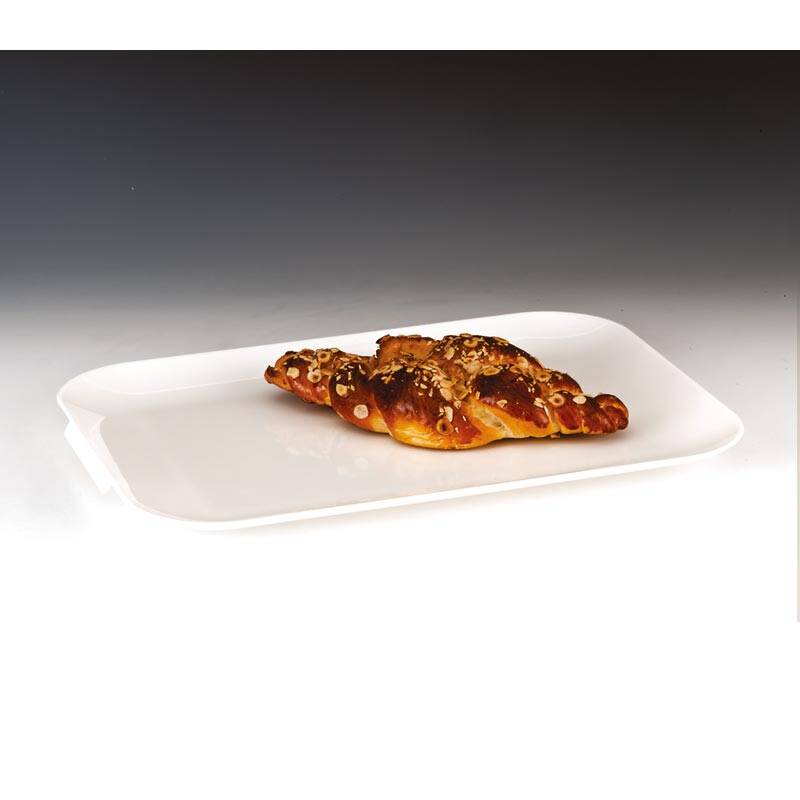 Zicco ZCP-170 Teşhir Tepsisi, Köşeli Model, Polikarbon, Beyaz, 33x46 cm - 1