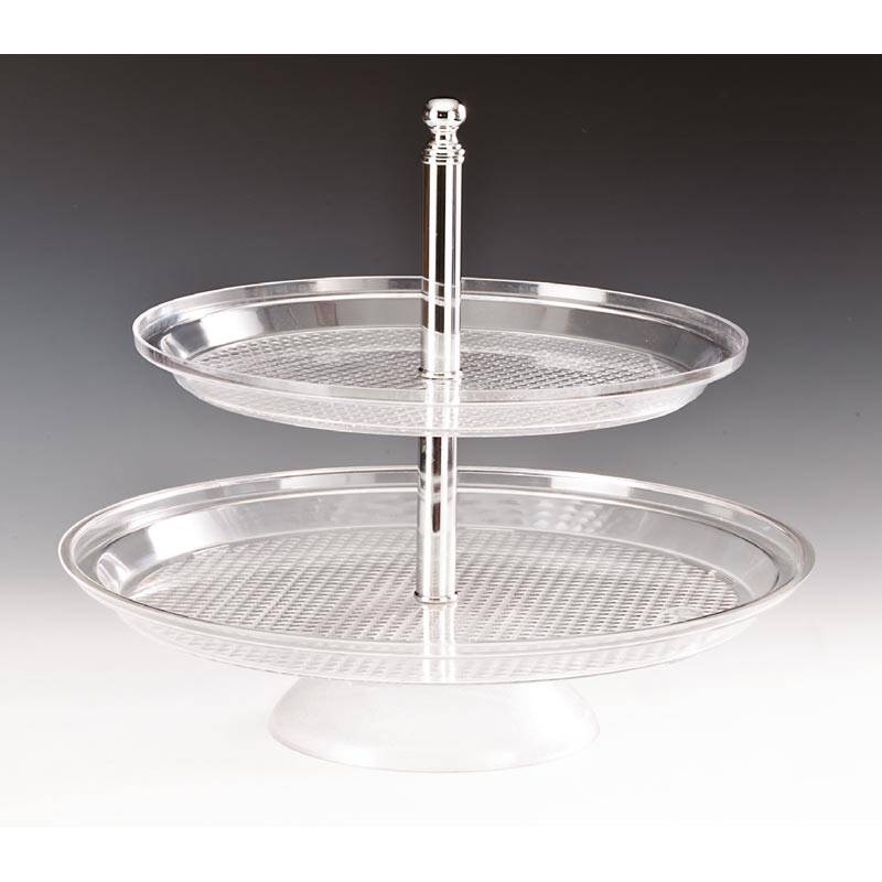 Zicco ZCP-181 Teşhir Standı, 2 Katlı, Polikarbon, Şeffaf, 35x42 cm - 1