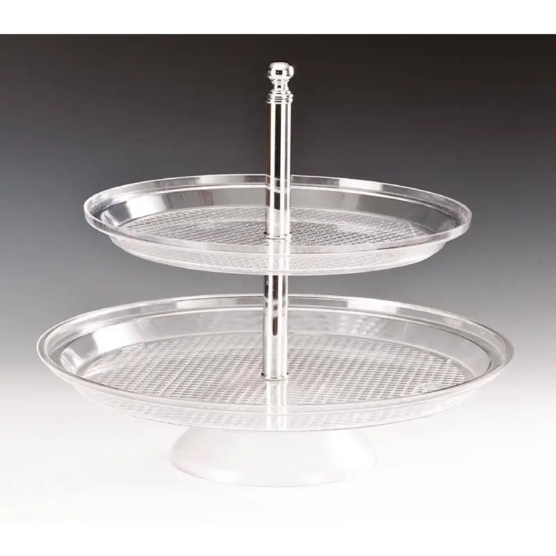 Zicco ZCP-181 Teşhir Standı, 2 Katlı, Polikarbon, Şeffaf, 35x42 cm - 1