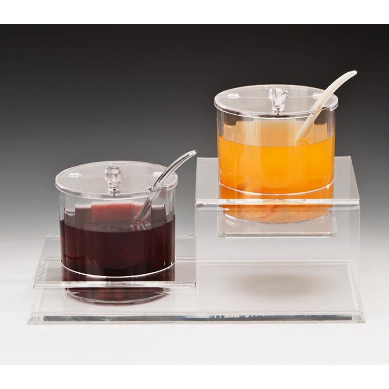 Zicco ZCP-196 Kademeli Sosluk Reçellik Standı, 2'li Set, Polikarbon, 40x22.5x25 cm - Zicco