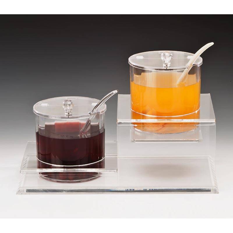 Zicco ZCP-196 Kademeli Sosluk Reçellik Standı, 2'li Set, Polikarbon, 40x22.5x25 cm - 1