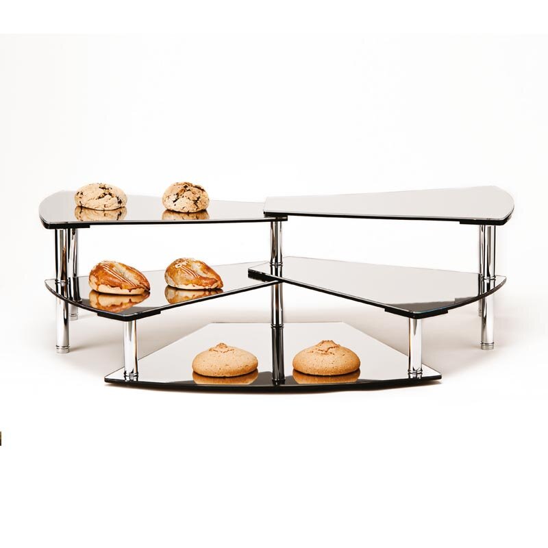 Zicco ZCP-217 Aynalı Papyon Teşhir Standı, Merdiven Model, 24 cm - Zicco