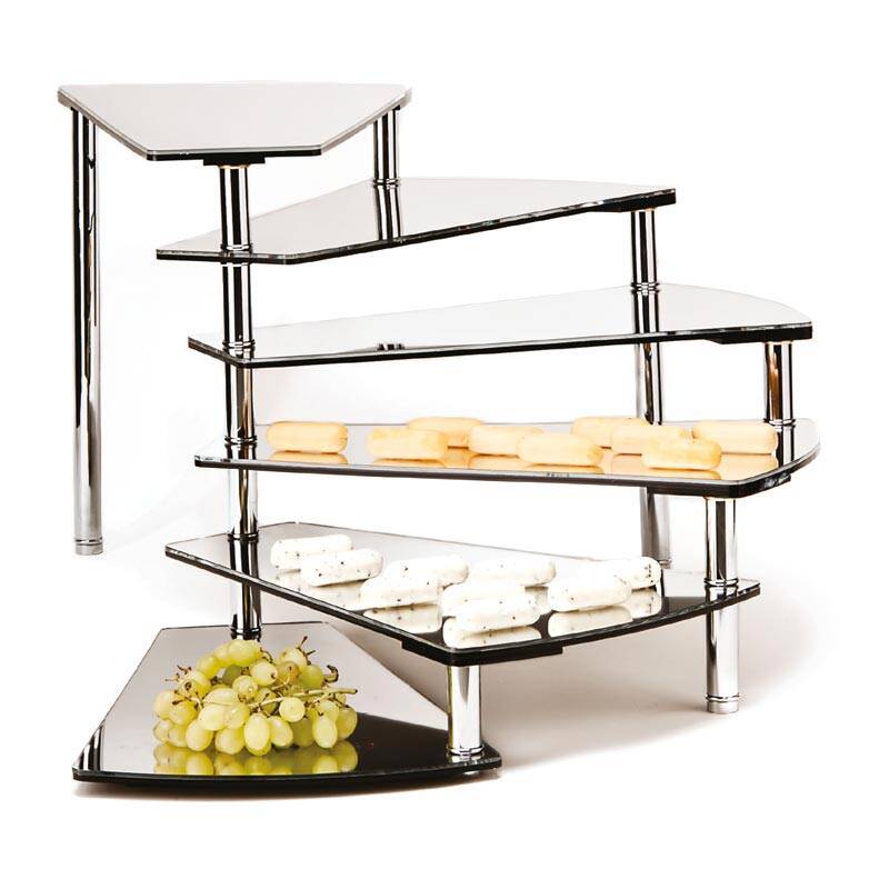 Zicco ZCP-217 Aynalı Teşhir Standı, Kaptan Merdiven Model, 6 Basamaklı, 37.5 cm - 1