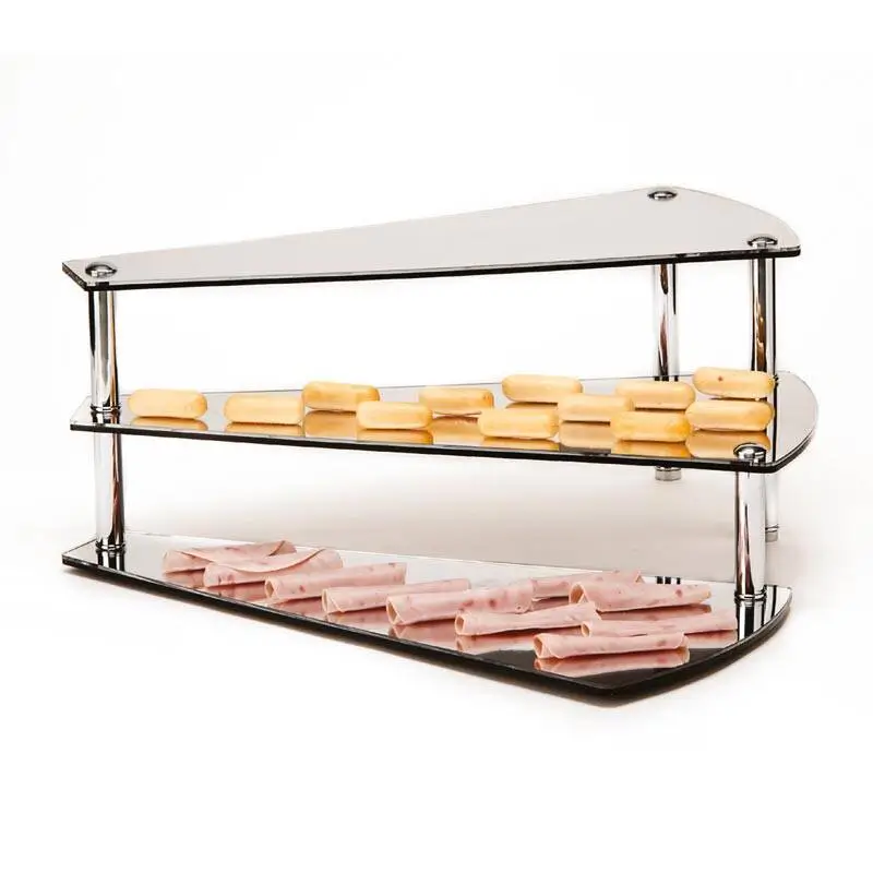 Zicco ZCP-217 Aynalı Teşhir Standı, Merdiven Model, 3 Basamaklı, 24 cm - 1