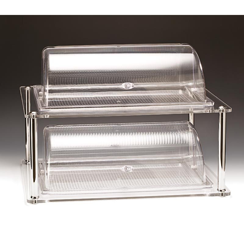 Zicco ZCP-220 Teşhir Standı, Rolltop Kapaklı, Akrilik Standlı, Polikarbon, GN 1/1, 44x64 cm - Zicco