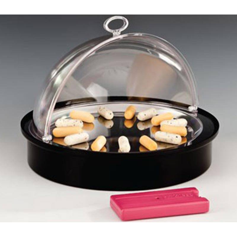 Zicco ZCP-221 Rolltop Kapaklı Teşhir Standı, Soğutuculu, Siyah, 42 cm - 1