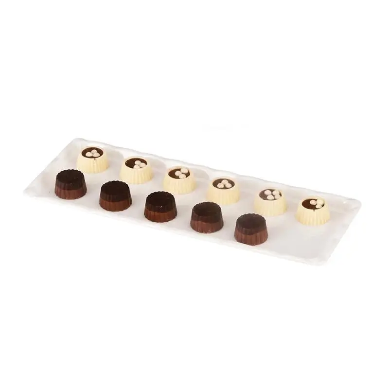 Zicco ZCP-223 Çikolata Teşhir Tepsisi, Polikarbon, Beyaz, 10x30 cm - 1