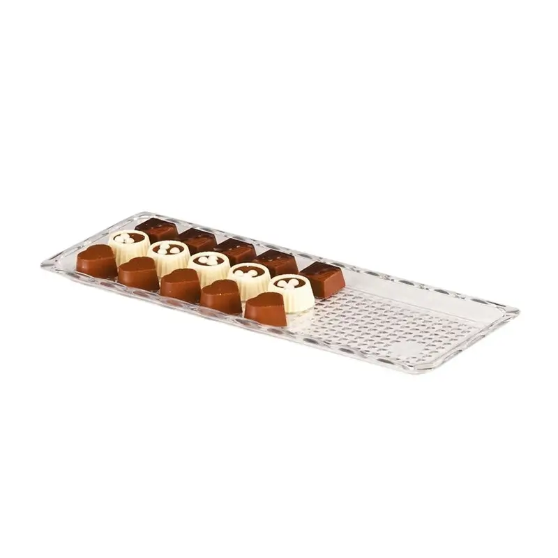 Zicco ZCP-223 Çikolata Teşhir Tepsisi, Polikarbon, Şeffaf, 10x30 cm - 1