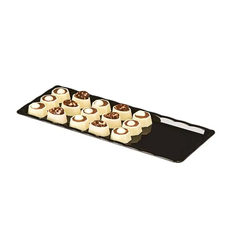 Zicco ZCP-223 Çikolata Teşhir Tepsisi, Polikarbon, Siyah, 10x30 cm - 1