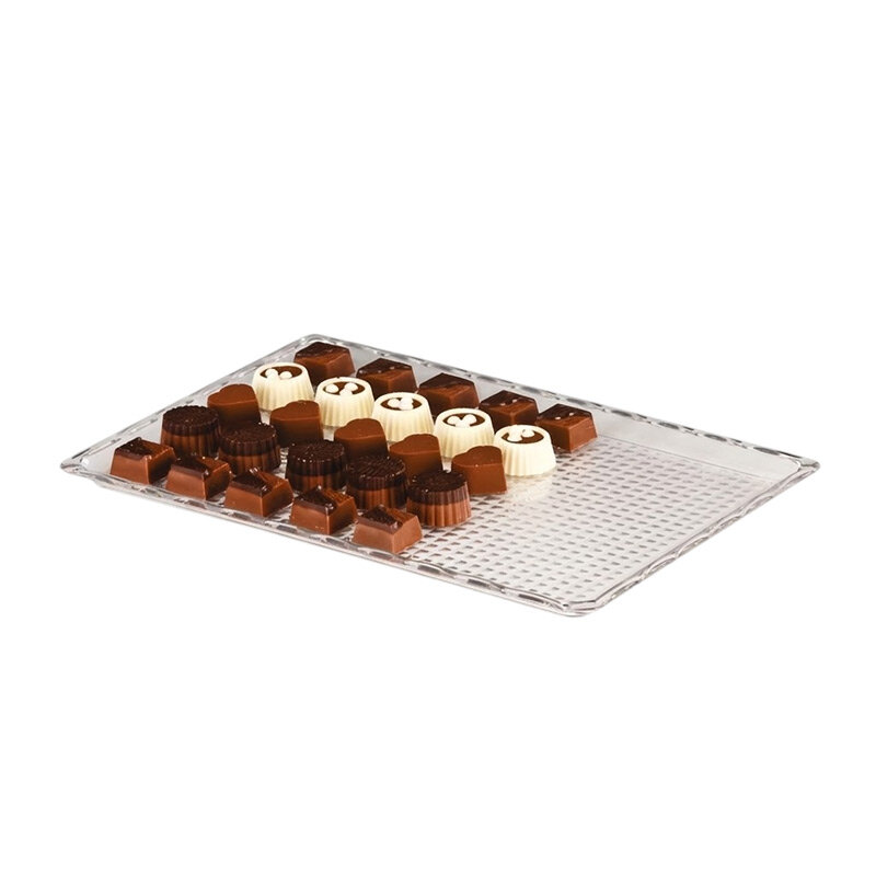 Zicco ZCP-225 Çikolata Teşhir Tepsisi, Polikarbon, Şeffaf, 20x30 cm - Zicco