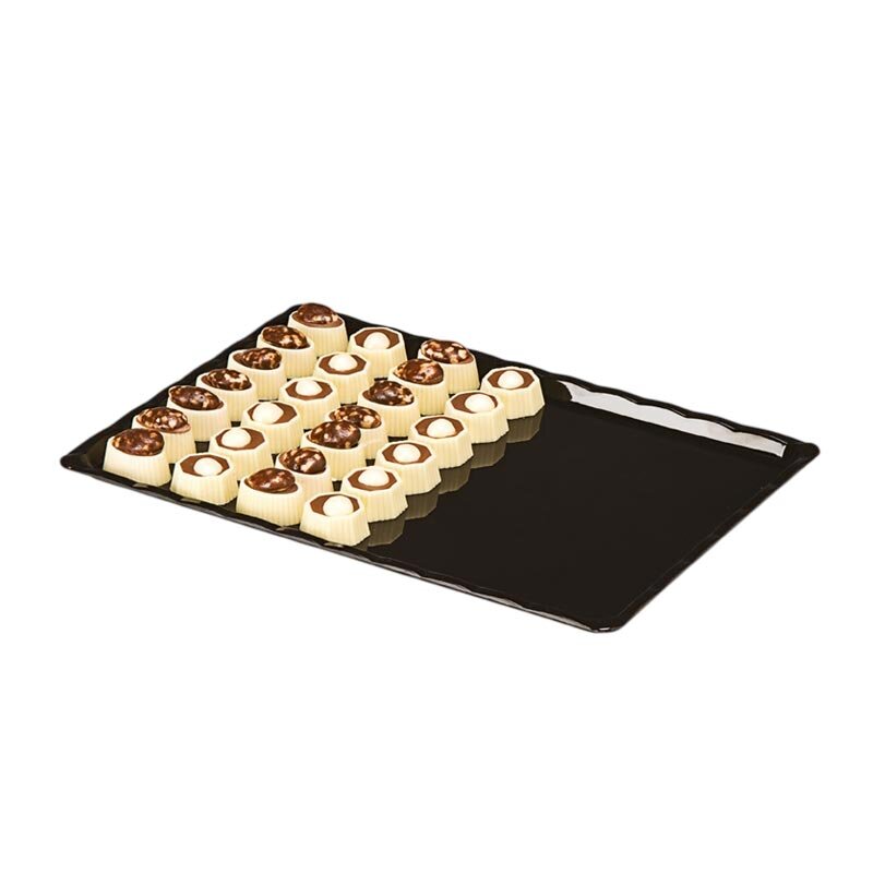 Zicco ZCP-225 Çikolata Teşhir Tepsisi, Polikarbon, Siyah, 20x30 cm - Zicco