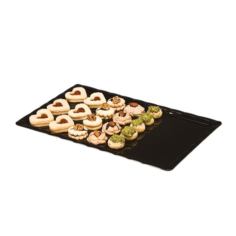 Zicco ZCP-229 Çikolata Teşhir Tepsisi, Polikarbon, Siyah, 25x40 cm - Zicco